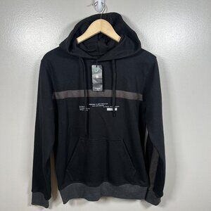 G Star Raw Logo Tape Hooded Sweater Sweatshirt Unisex Size XS Black Hoodie